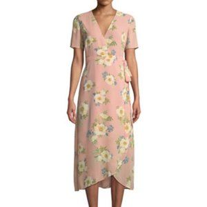 Bardot Floral Midi Wrap Dress